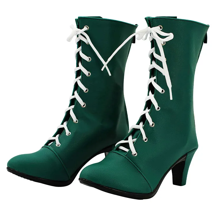 Sailor Moon Kino Makoto Green Shoes Boots Cosplay Accessories Halloween Carnival Props