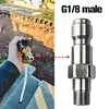 1/4 Quick Connect Plug Nozzle with G1/4 G1/8 Thread Male Snow Foam Lance Adapter