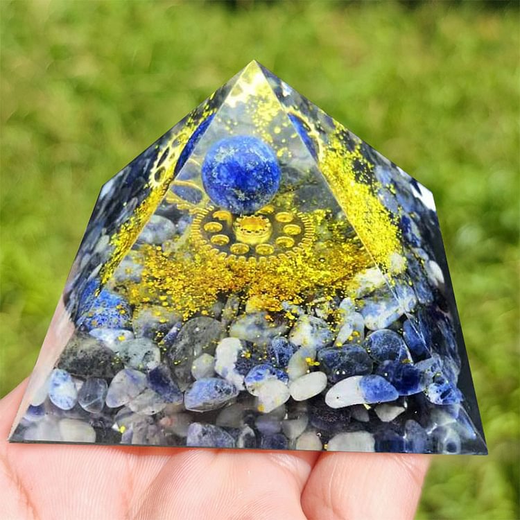 Lapis Lazuli Orgone Pyramid