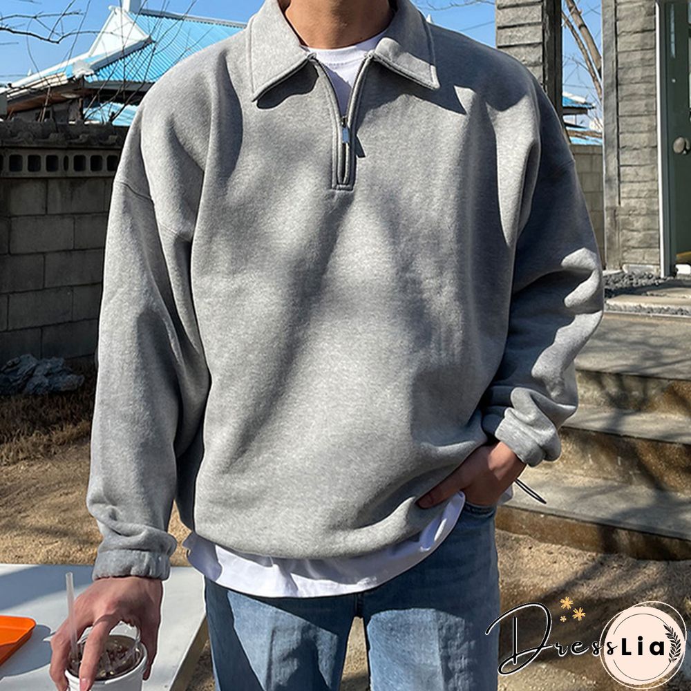 Mens Vintage Printed Casual Sweatshirt