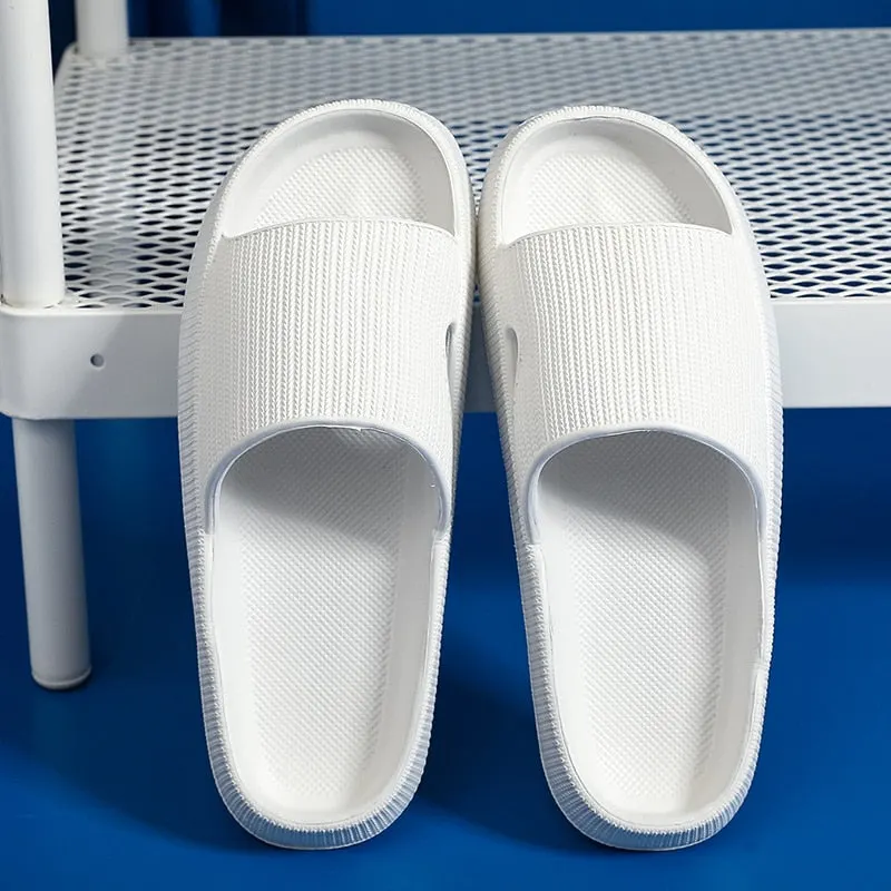Women Thick Platform Cloud Slippers Eva Soft Sole Slippers Summer Beach Slide Sandals Leisure Man Bathroom Anti-Slip Shoes