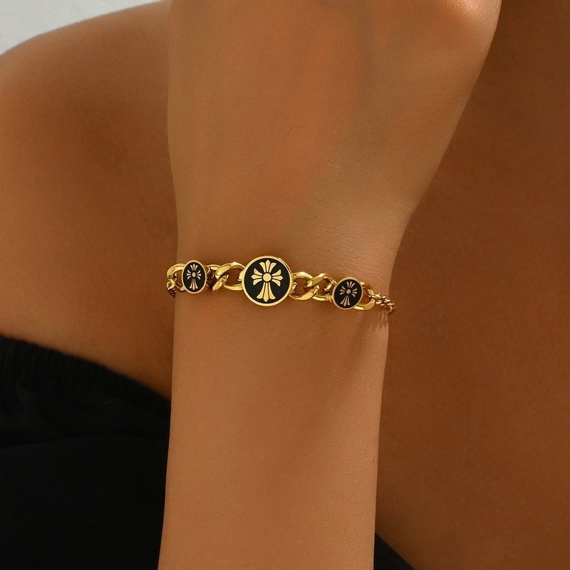 Casual Minimalist Commute Geometric 201 Stainless Steel Bracelets In Bulk