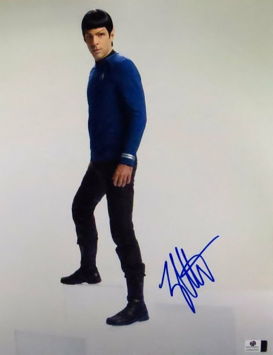 Zachery Quinto Signed Autographed 11X14 Photo Poster painting Star Trek Spock GV842255