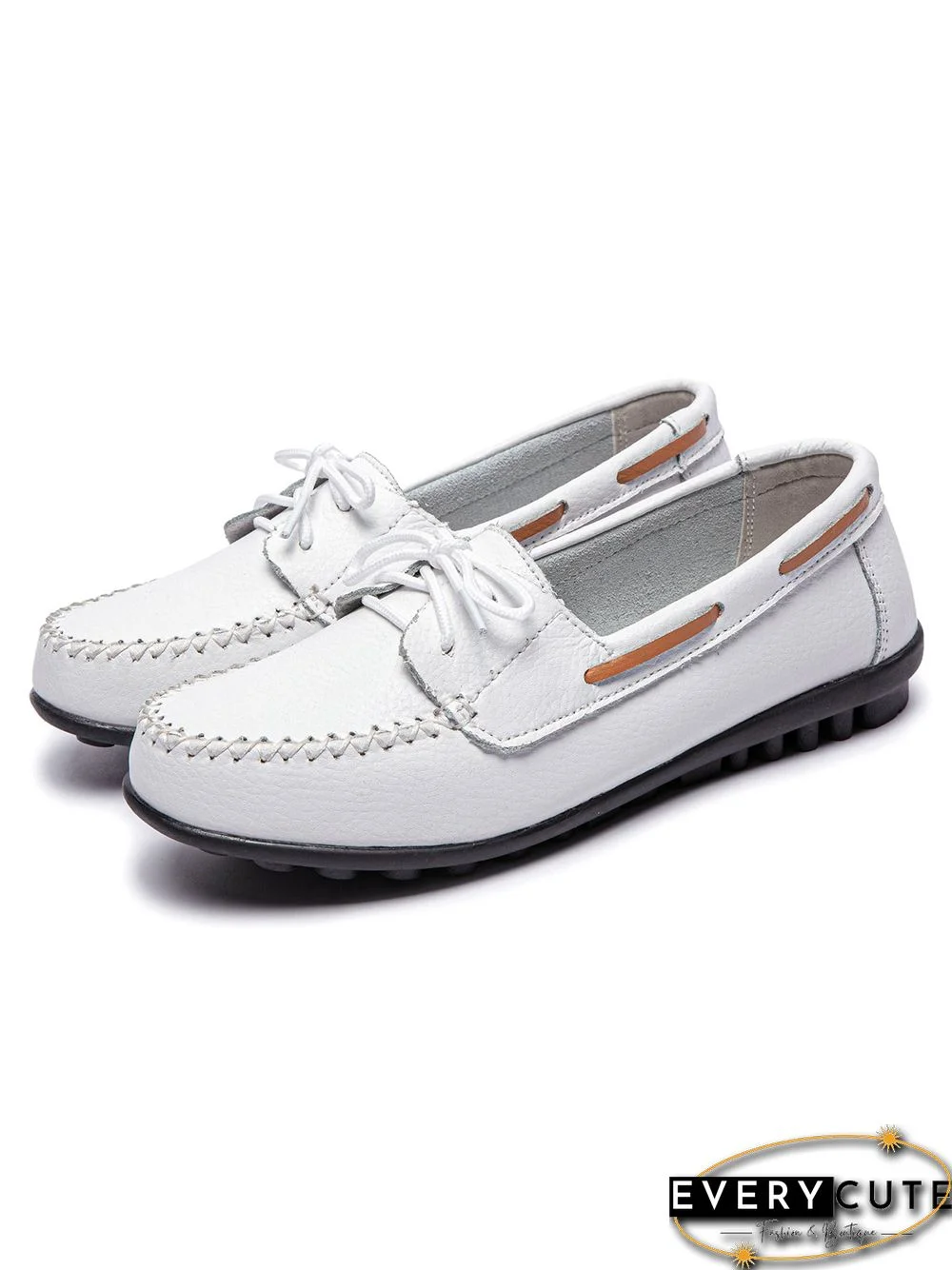 Retro Casual Simple Lace-up Flat Shoes