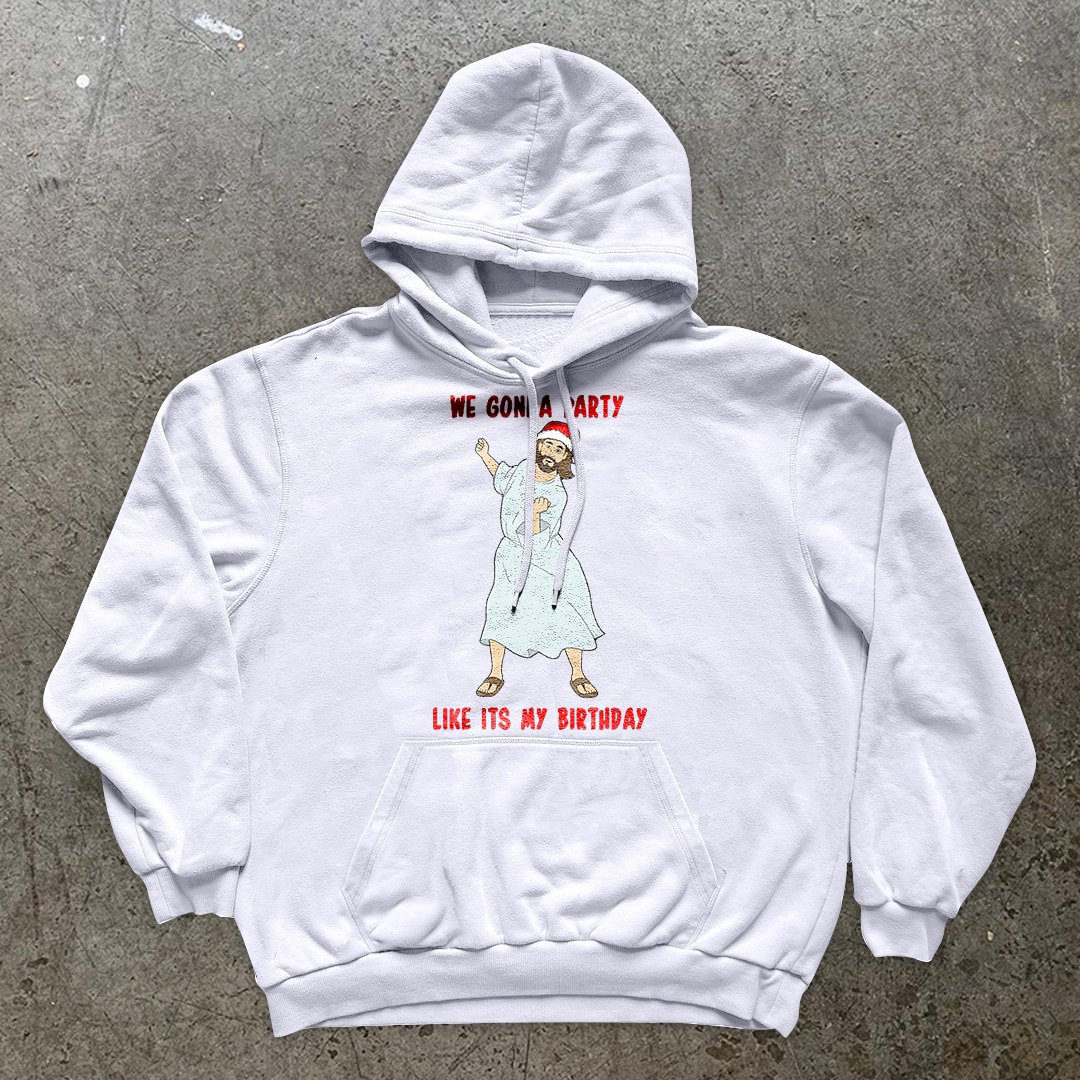 Trendy Christmas Print Vintage Long Sleeve Hoodies