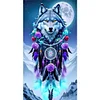 (40*70cm)Wolf - Full Round Drill Diamond Painting