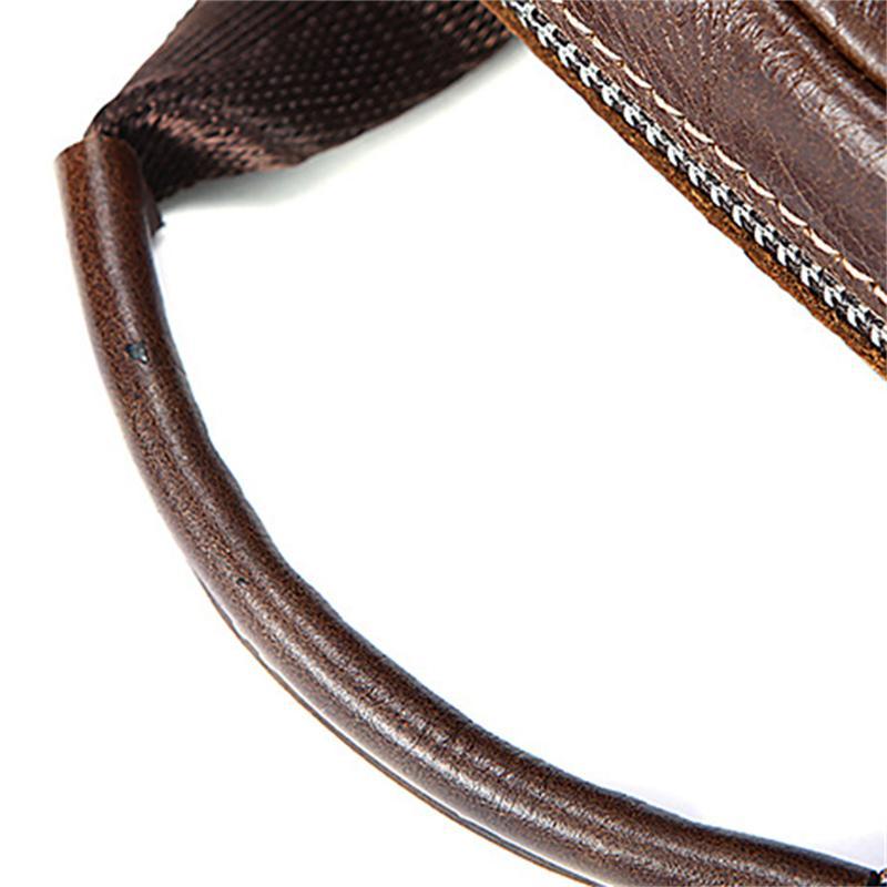 Men's Leather Crossbody Bag Simple Style Handbag Shoulder Bag