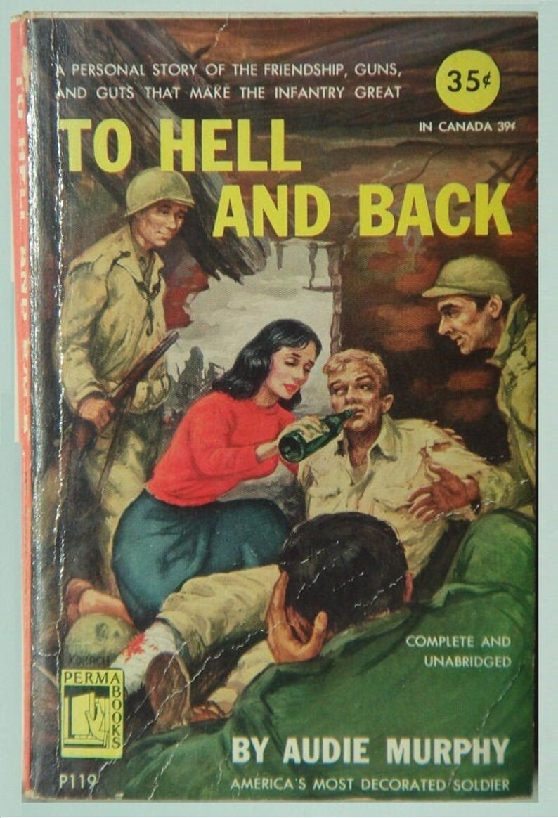 AUDIE MURPHY SIGNED Autographed Book To Hell And Back wcoa