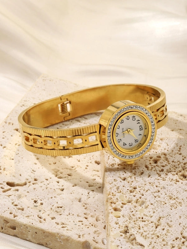 Elegant Solid Color Quartz Women’s Watches