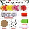 8pcs/set DIY Special Shape Diamond Painting Coasters Kits ( Large Flower)