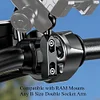 Ball Double Socket Arm 360 Degree Rotation Ball Head Mount for Bicycle Motorbike