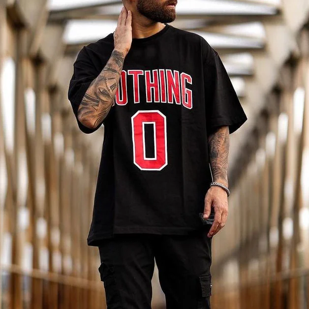 Men's Number 0 Print T-Shirt