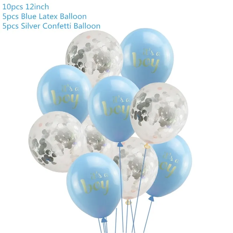 Baby Shower Boy Girl Decorations Set It's a Boy It's a Girl oh baby Balloons Gender Reveal Kids Birthday Party Baby Shower Gifts