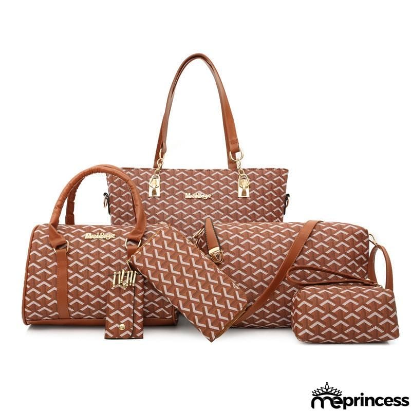 Women's Fashion Large Capacity 6-Piece Bags Set