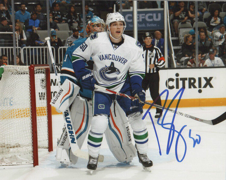 Vancouver Canucks Brendan Gaunce Signed Autographed 8x10 NHL Photo Poster painting COA F