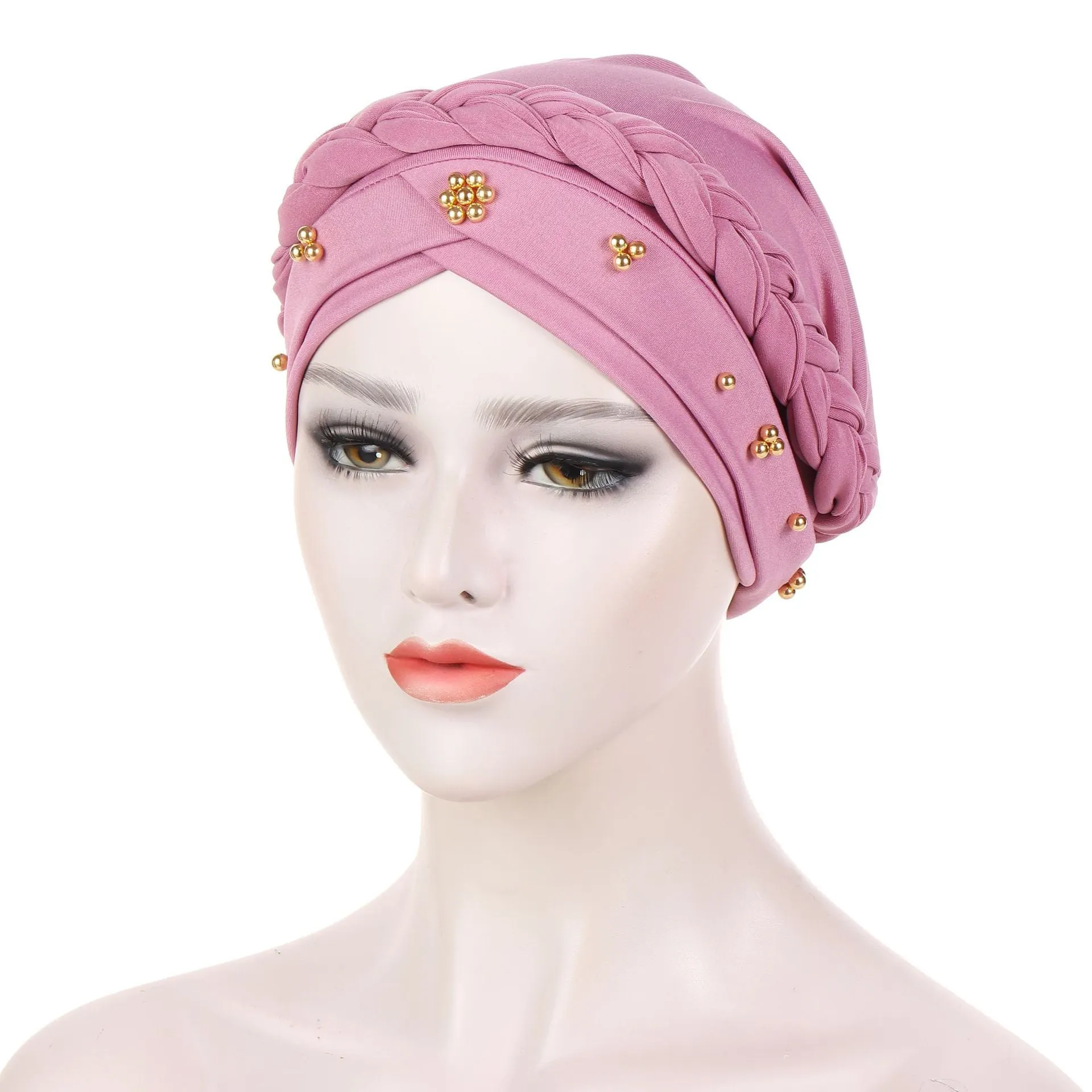 Women's Floral Printed Muslim Turban Hat Cap