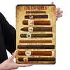 Tailles de cigare - Panneaux en &eacute;tain m&eacute;tallique(20*30cm/30*40cm)