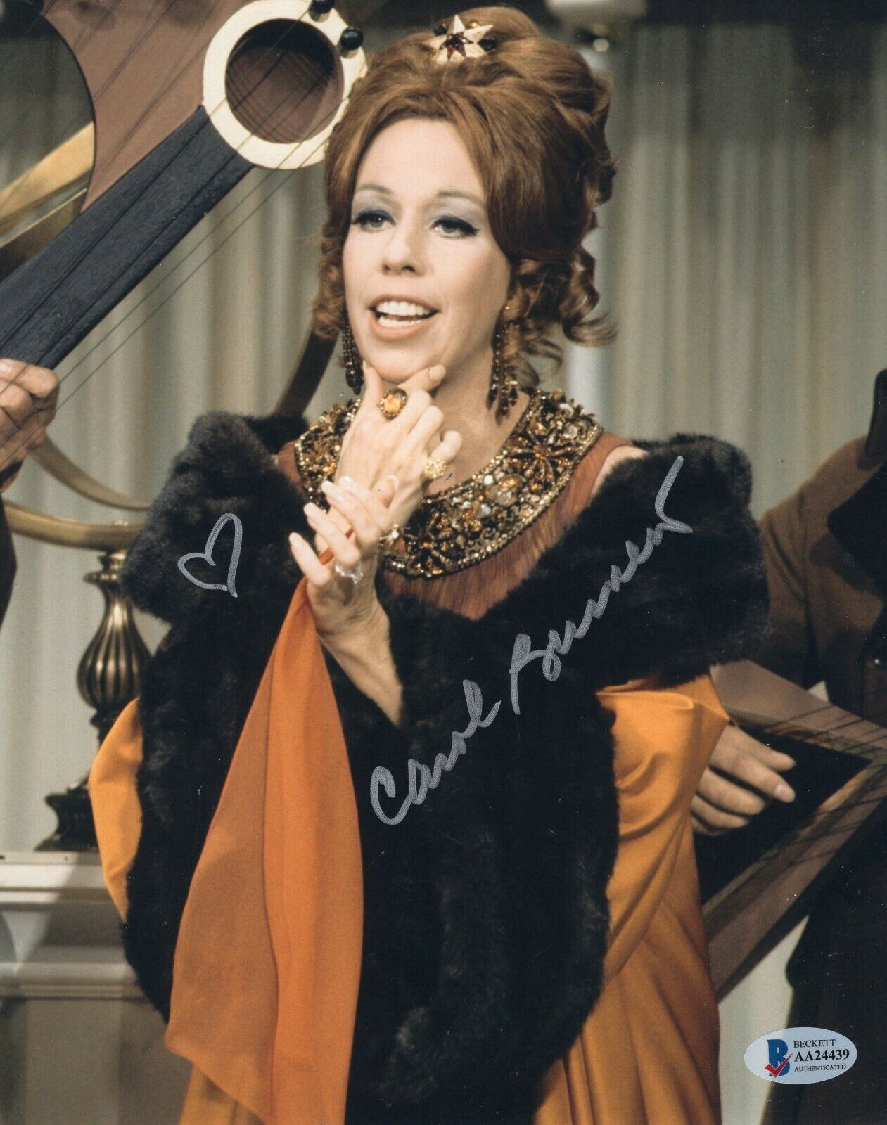 Carol Burnett Show Annie Signed 8x10 Photo Poster painting w/Beckett COA AA24439 BAS