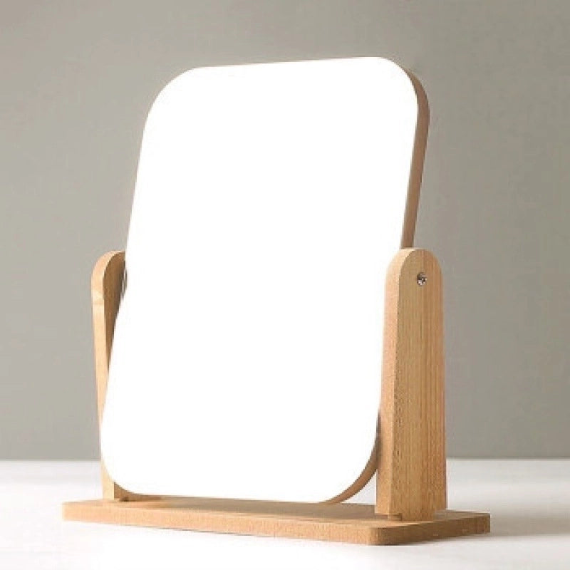 Minimalist Solid Color Wood Mirror 1 Piece