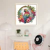 Parrot On A Wreath-14CT Stamped Cross Stitch 27*27cm/10.63*10.63in tapestrymarket