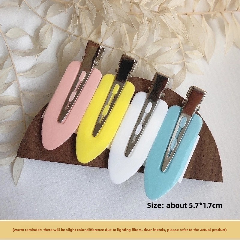 Japanese Seamless Hairpin Ouyang Nana Bangs Clip Hair Breaking Artifact Female Hairpin Makeup Shaping Duckbill Clip