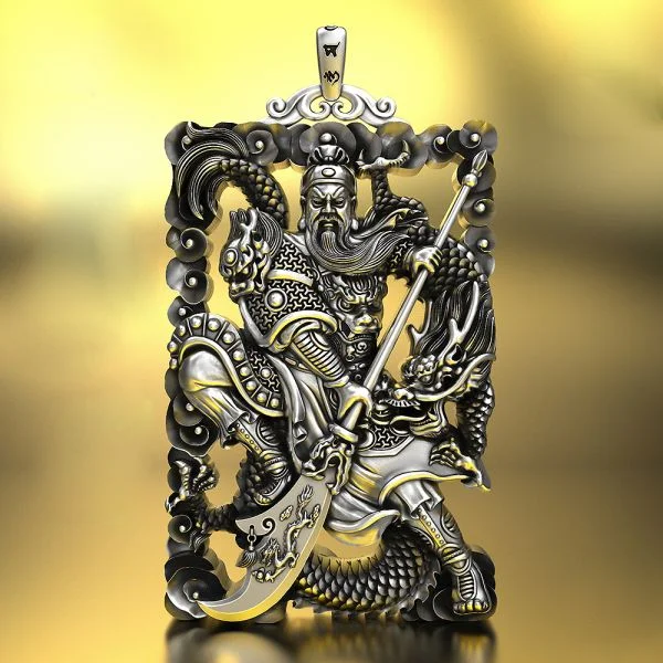 Guan Gong Wealth Pendant Necklace
