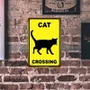 Cat crossing- Vintage Metal Signs(8*12Inch)