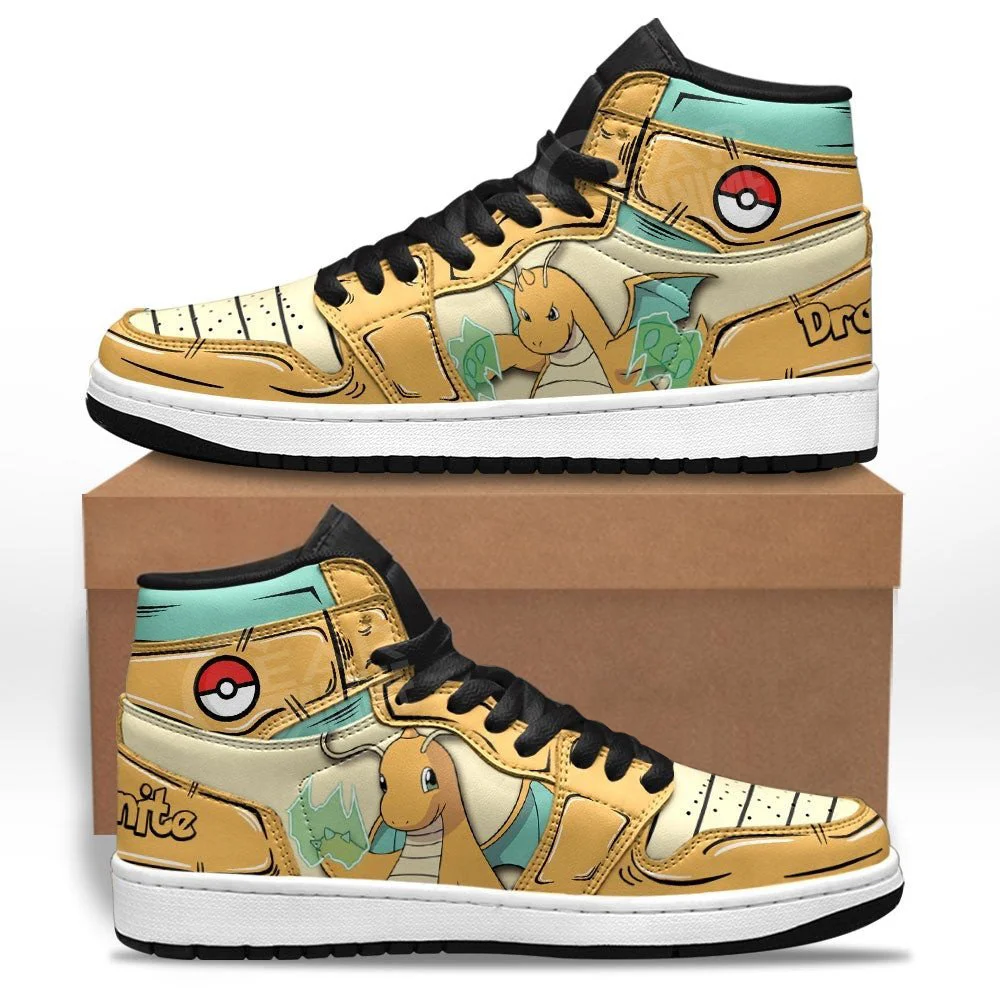 Kingofallstore - Anime Shoes Dragonite Sneakers Custom Pokemon Anime Shoes