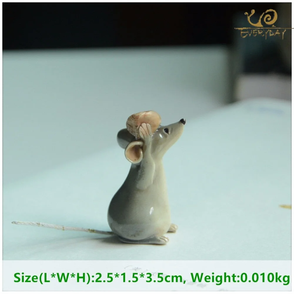 Everyday Collection Resin mouse mice rat cartoon figure fairy garden miniatures Terrarium decoration & Tabletop decoration