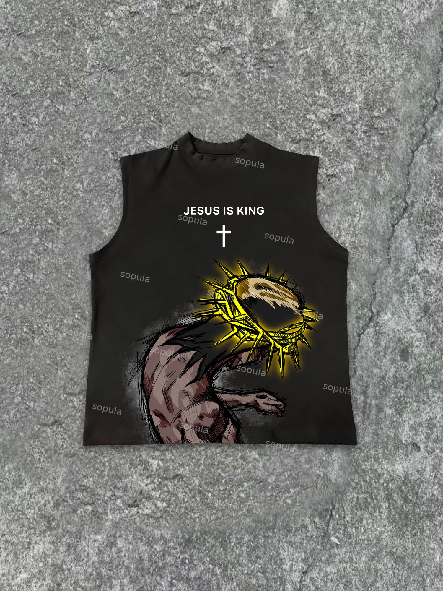 Jesus Is King Vests - Sopula｜Premium Graphic Tees & Graphic Clothing