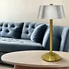 Crystal Table Lamp Cordless Desk Lamp Dimmable Sleeping Light for Restaurant Bar