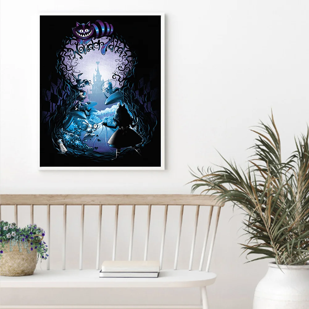 11CT Full Stamped Cross Stitch - Silhouette Series(Canvas|40*50cm)