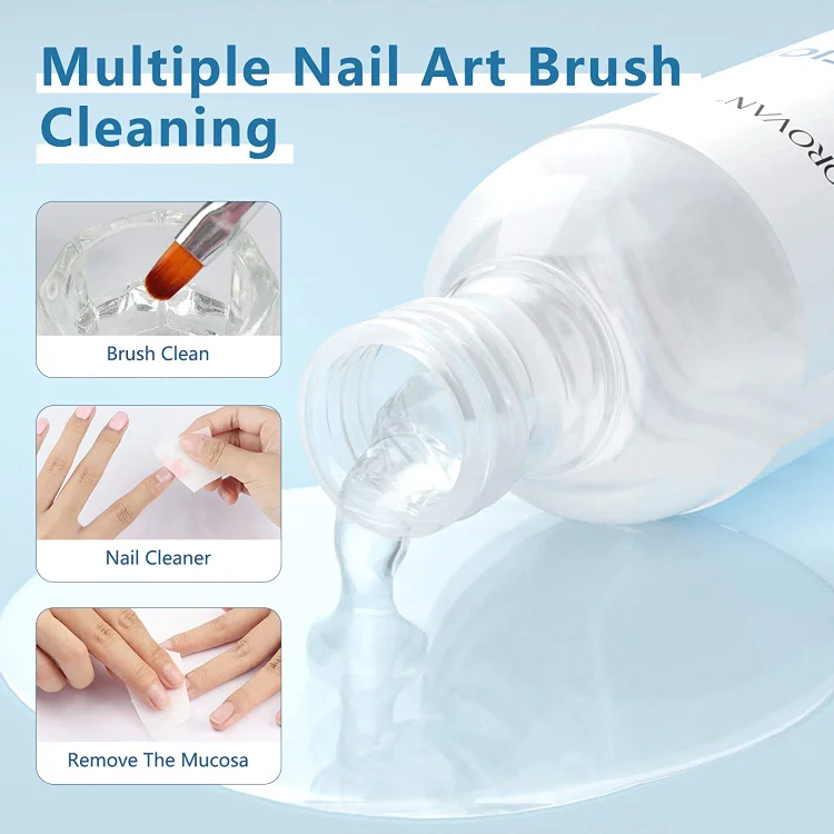 Morovan Nail Art Brush Cleaner: 4oz Nail Brush Cleaner Solution