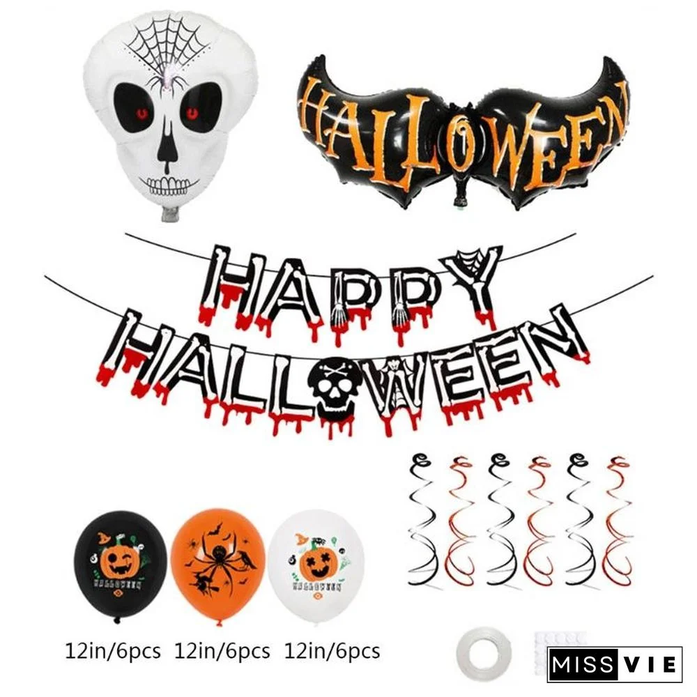 Halloween Balloon Set Indoor Outdoor Graden Party Decoration