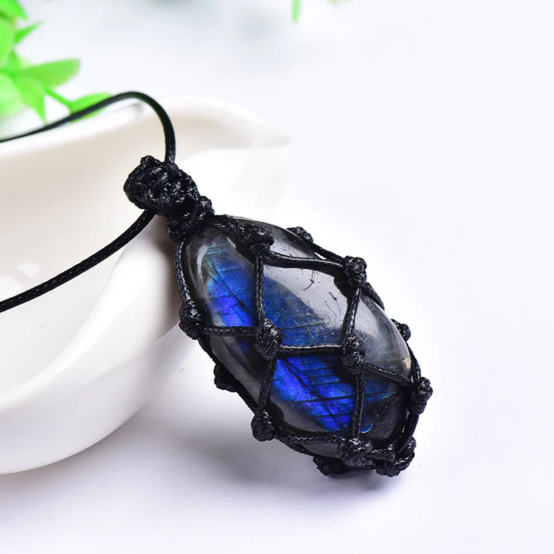 Natural crystal stone necklace 27