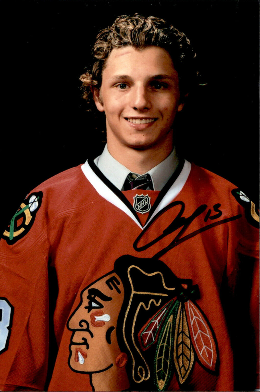 Anthony Louis SIGNED 4x6 Photo Poster painting CHICAGO BLACKHAWKS #2