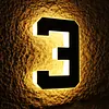 17cm Solar Lighted House Numbers IP44 Waterproof Light Up LED Address Signs