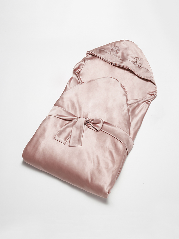 Couverture de couchage en soie pour bébé Rose 1