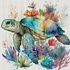 Sea Turtle - 11CT Stamped Cross Stitch 40*40cm/15.75*15.75in