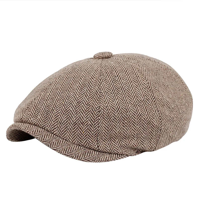 Vintage woolen reporter beret Hat