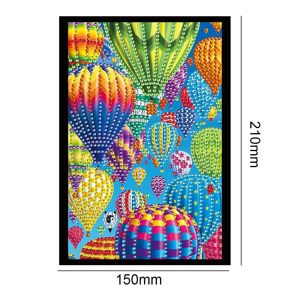 DIY Note Book Art Crafts A5 Partial Drill Wireless Strip for Gift