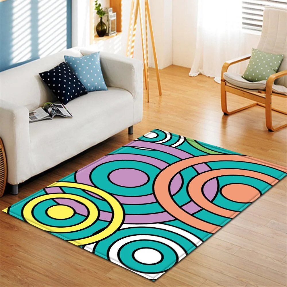 Christmas Living Room Carpet Kids Room Carpet Home Bedroom Bedside Mats Hallway Floor Decoration 3D Large Rug