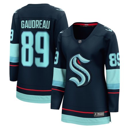 Women's Seattle Kraken #89 Frederick Gaudreau  Deep Sea Blue Home Jersey
