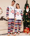 Family Snowman Flower Deer Letters Christmas Parent-child Pajamas