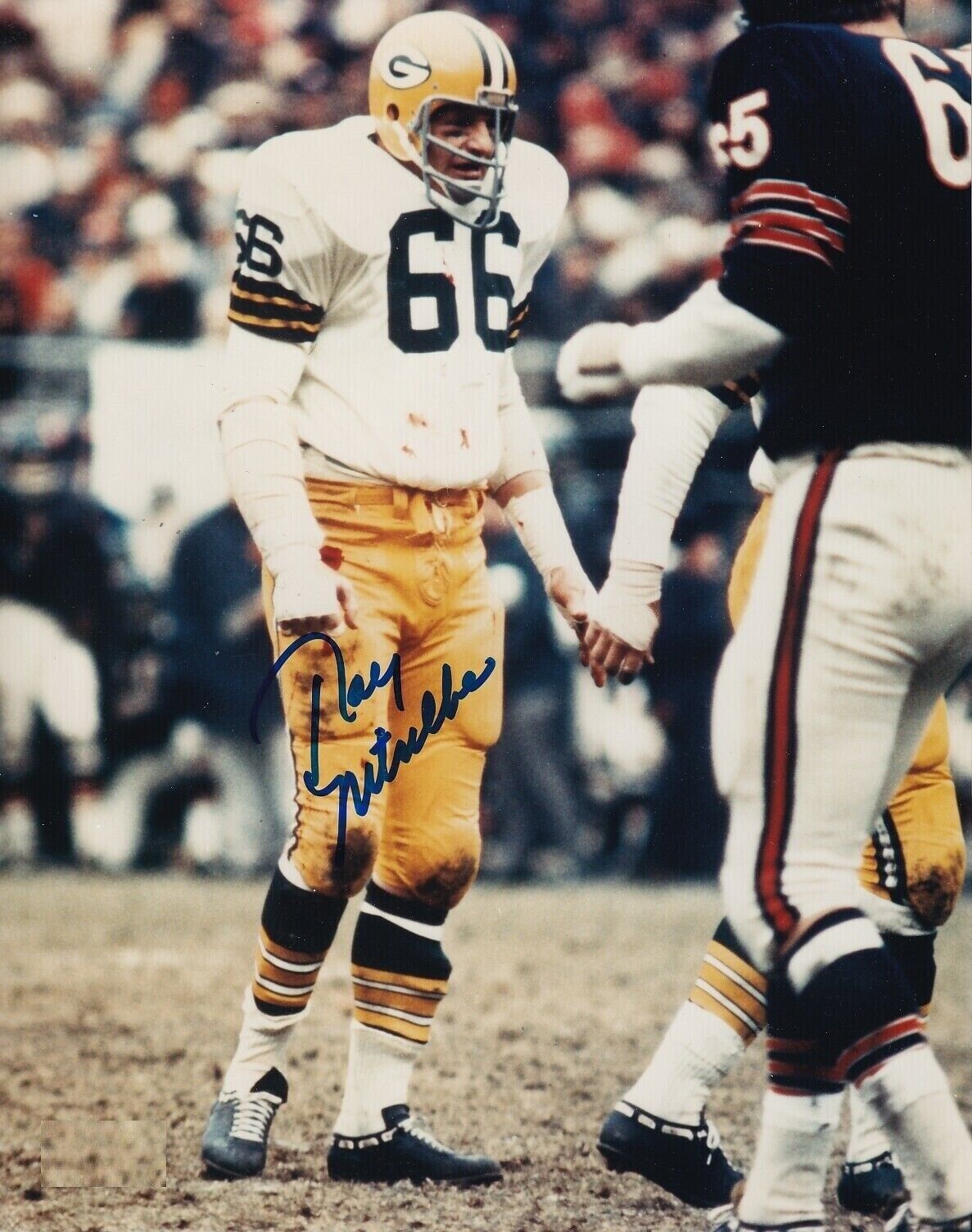 Ray Nitschke Autographed Signed 8x10 Photo Poster painting ( HOF Packers ) REPRINT