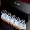 Imitation Nixie tube RGB Creative Clock 16 Million Colors, LED Light Gaming Computer Desktop Technology Ornaments Electronic DIY Digital Creativity