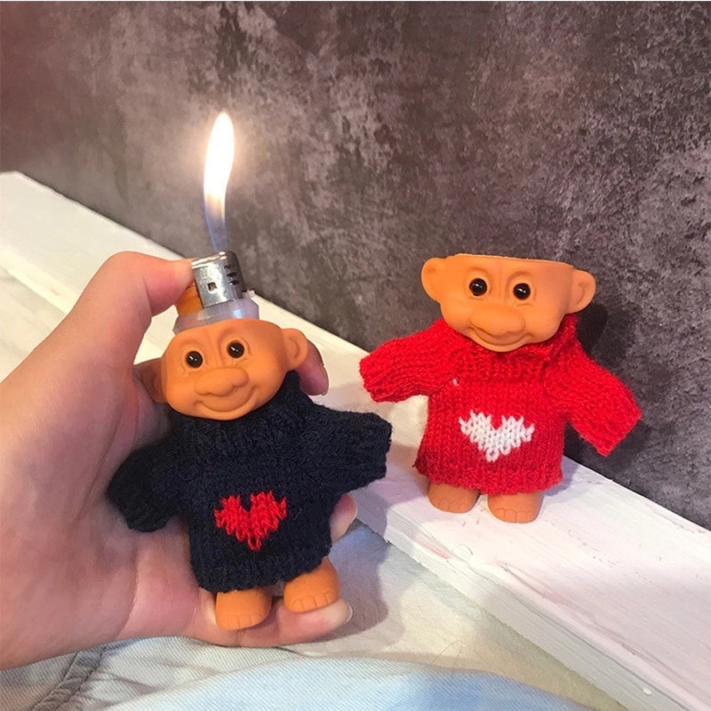 10 Pieces Cute Doll Plastic Resin Women'S Lighter Case 1 Piece