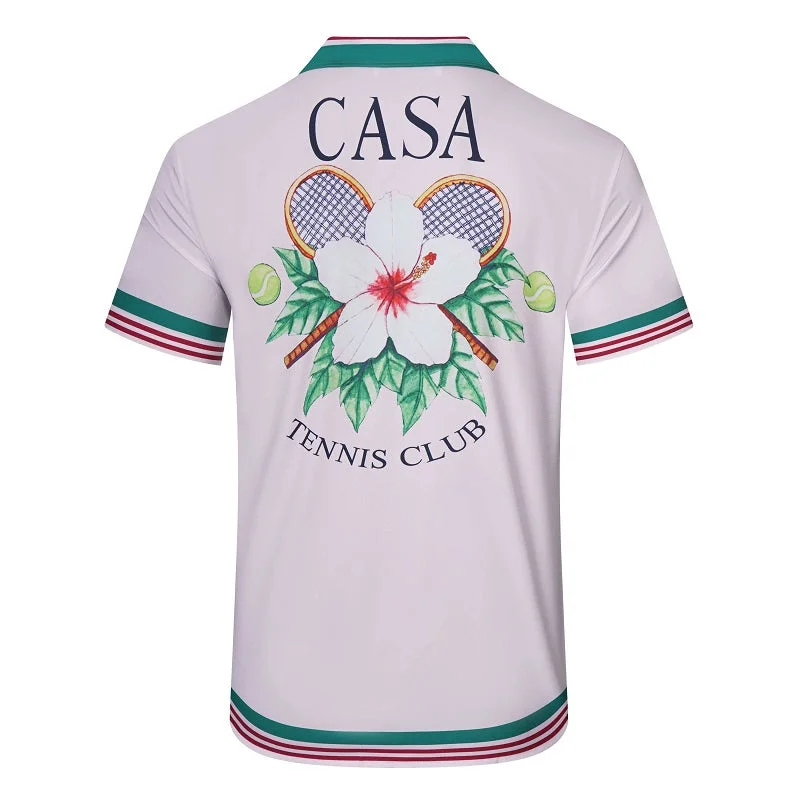 Casablanca 2023SS New Product Silk Short Sleeve Shirt