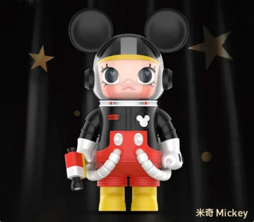 POP MART Space Molly 100% Mickey And Minnie Limited Edition Figure 