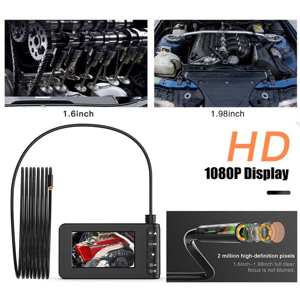 

4.3 inch Screen HD 1080P Car Endoscope Inspection Camera with 6 LED Lights, 10m, 501 Original